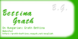 bettina grath business card